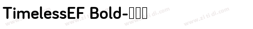 TimelessEF Bold字体转换